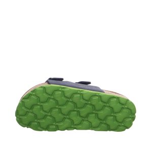 Fussbettpantoffel Tecno blau/grün