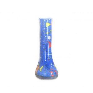 Regenstiefel Fische blau