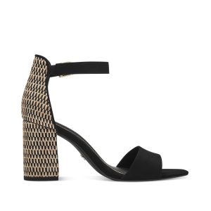 Spangensandale black comb