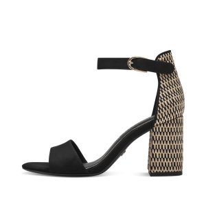Spangensandale black comb
