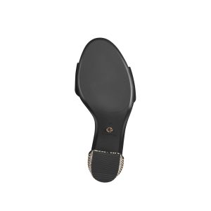Spangensandale black comb
