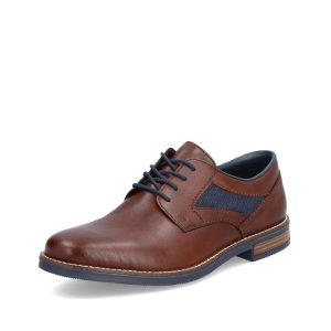 Schnürschuh Clarino amaretto denim