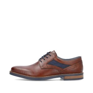 Schnürschuh Clarino amaretto denim