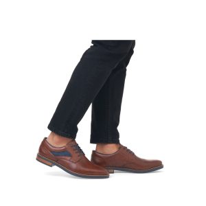 Schnürschuh Clarino amaretto denim