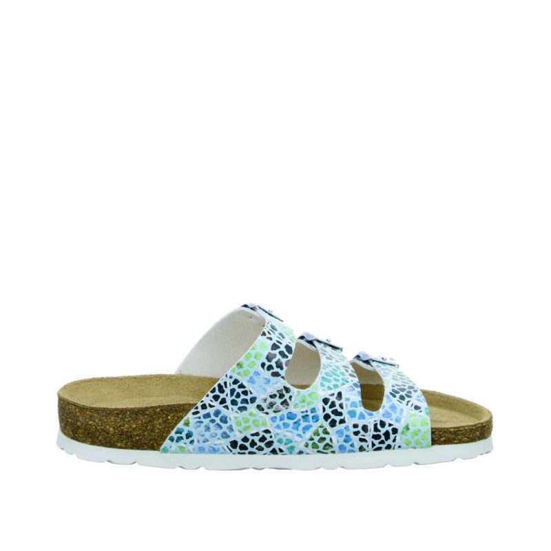 Damenpantolette Alba Baltic multicolor – Bild 2