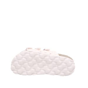 Fussbettpantoffel weiß rosa