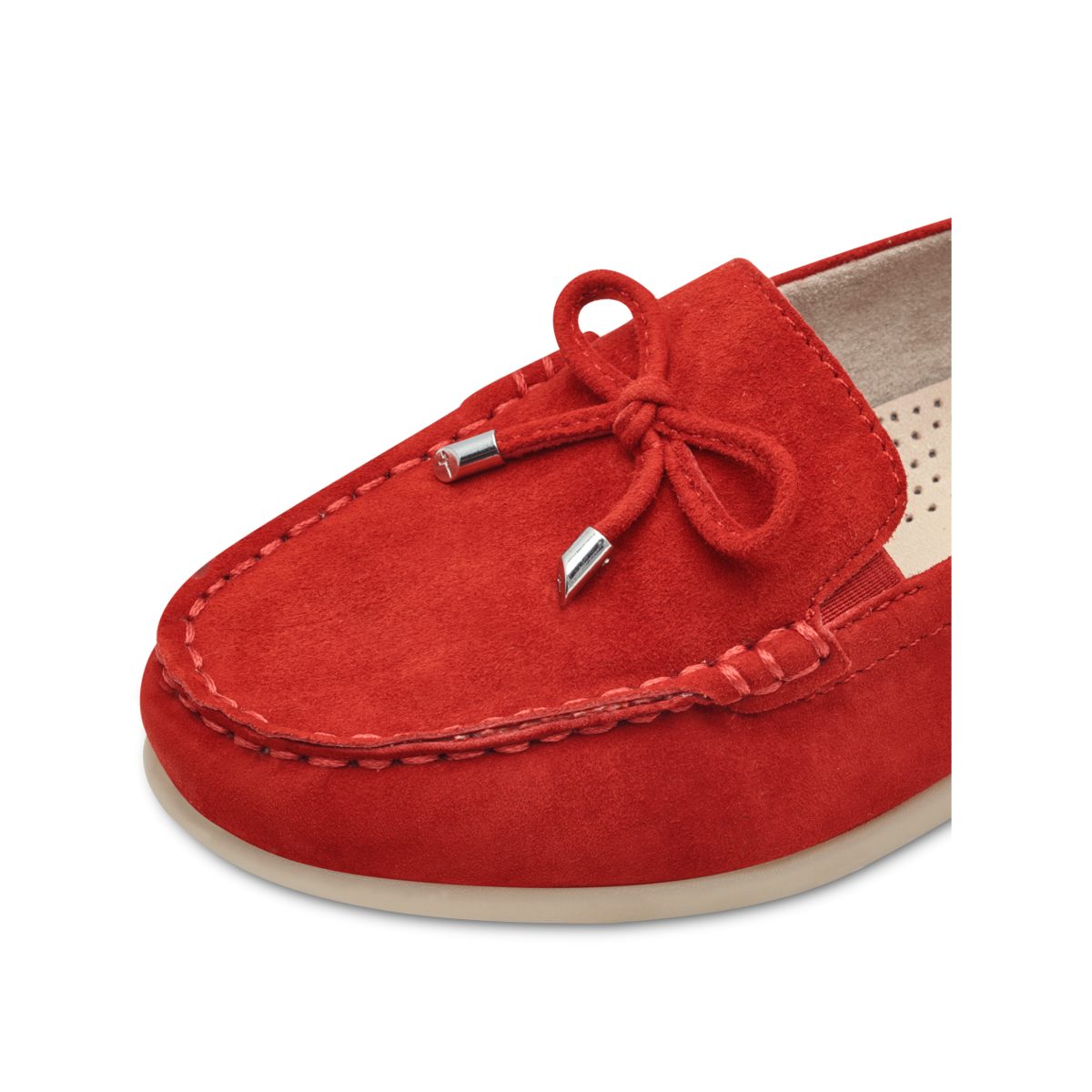 Slipper red suede