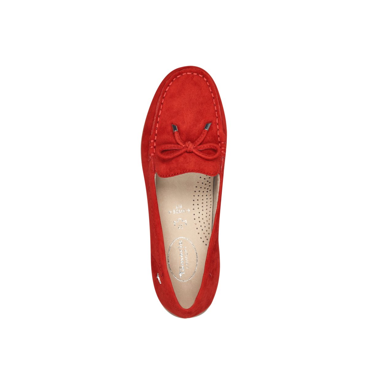 Slipper red suede