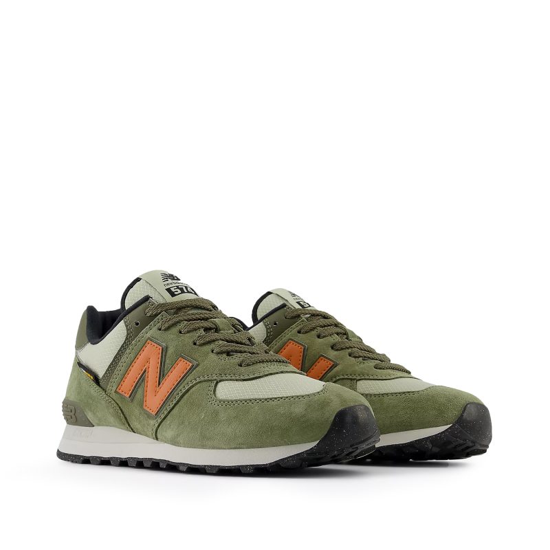 Sneaker 574 grün orange – Bild 6