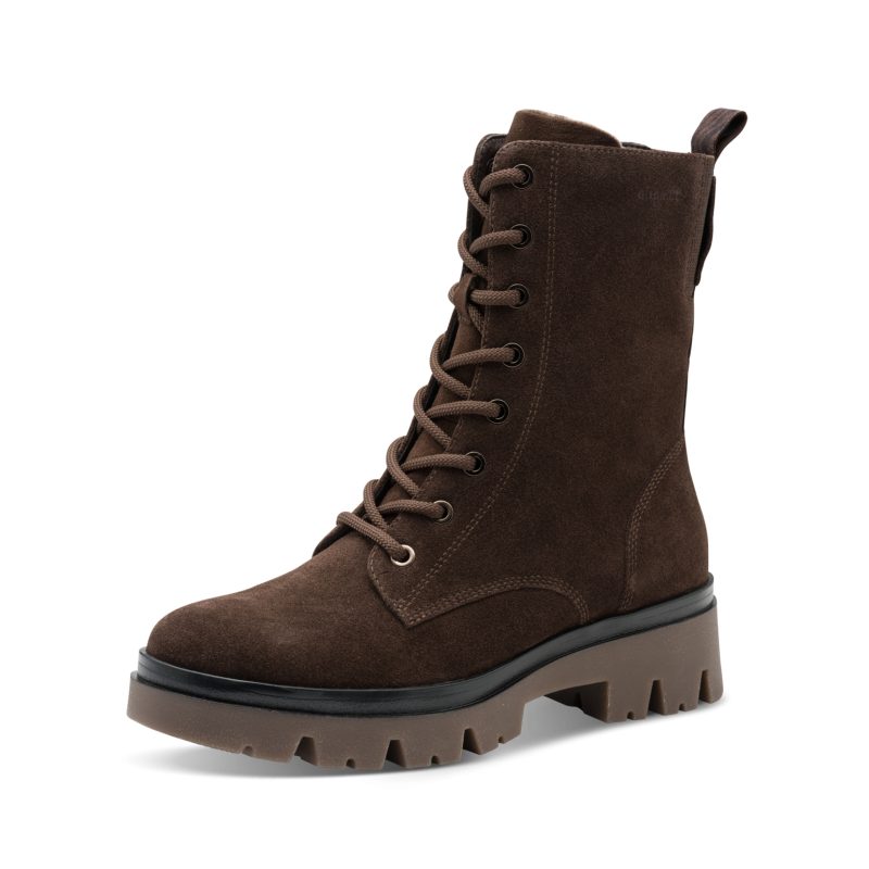 Stieflette Mocca suede comfort