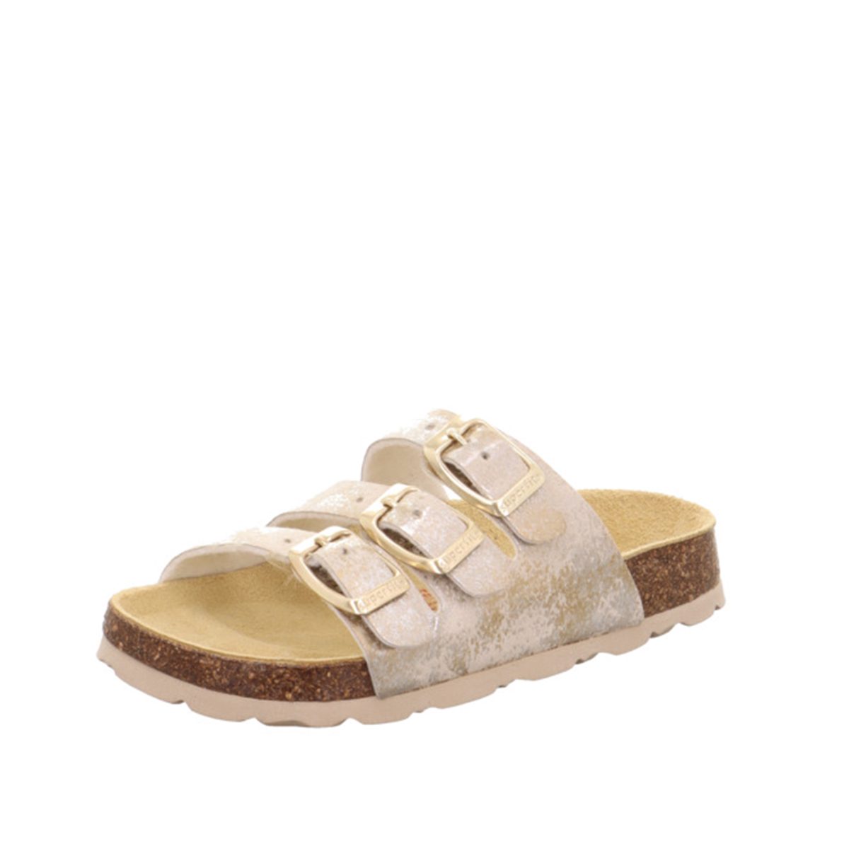 Pantoffel mehrfarbig gold