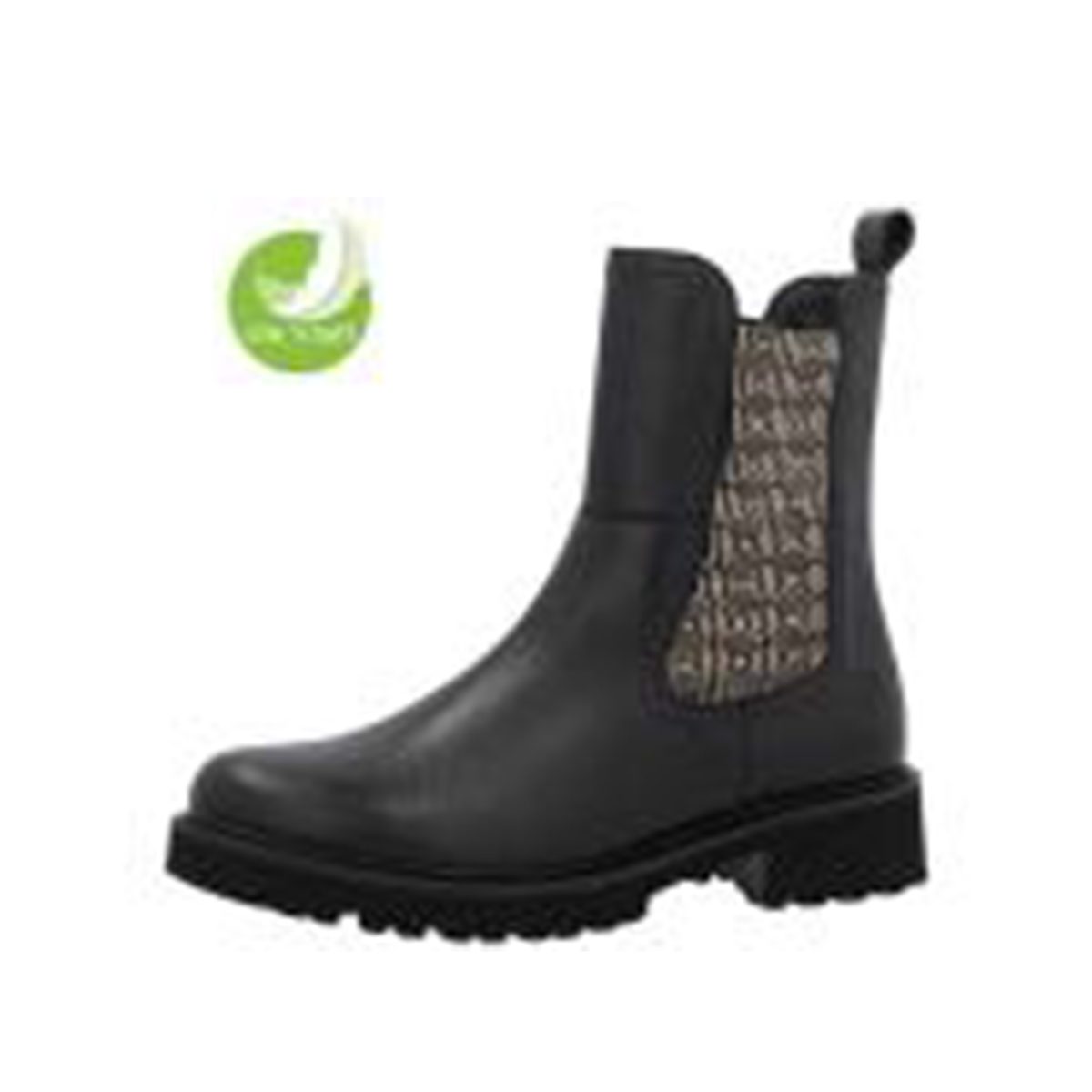 Booots Cristallino schwarz gold
