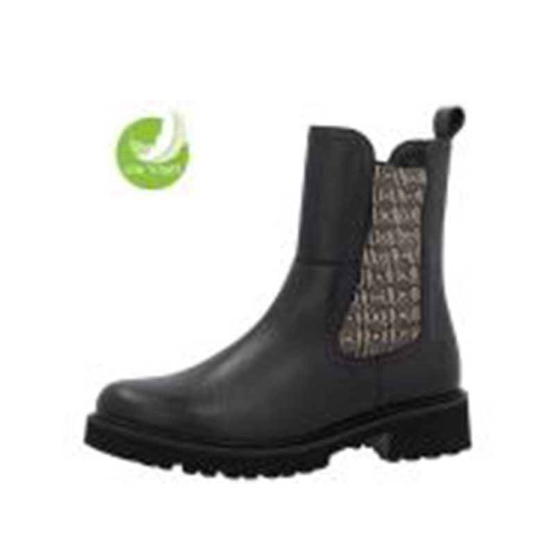 Booots Cristallino schwarz gold